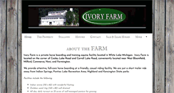 Desktop Screenshot of ivoryfarm.com