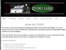Tablet Screenshot of ivoryfarm.com